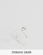 Asos Sterling Silver Birth Stone April Ring - Clear