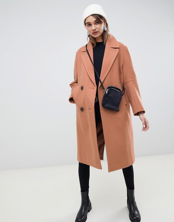 Asos Design Classic Coat - Blue