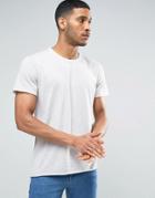 Selected Homme T-shirt With Raw Hem - Stone