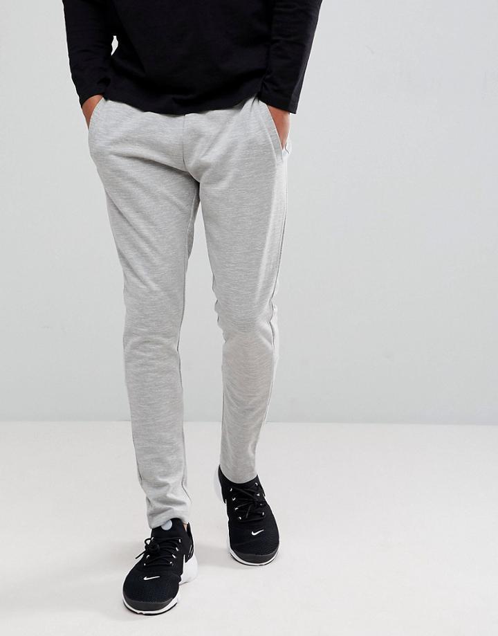 Jack & Jones Jogger With Open Hem - Gray