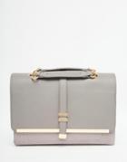 Little Mistress Shoulder Bag With Chain Strap - Gray