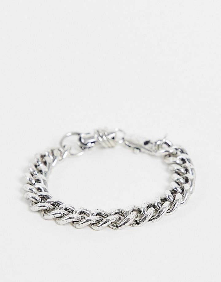 Icon Brand Reset Industrial Clasp Bracelet In Silver