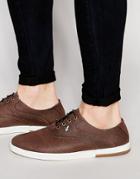 Lyle & Scott Connell Sneakers In Waxed Canvas - Brown