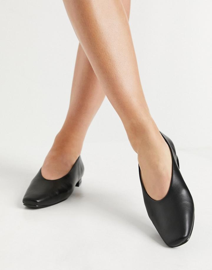 Raid Penny Flat Shoes With High Vamp In Black