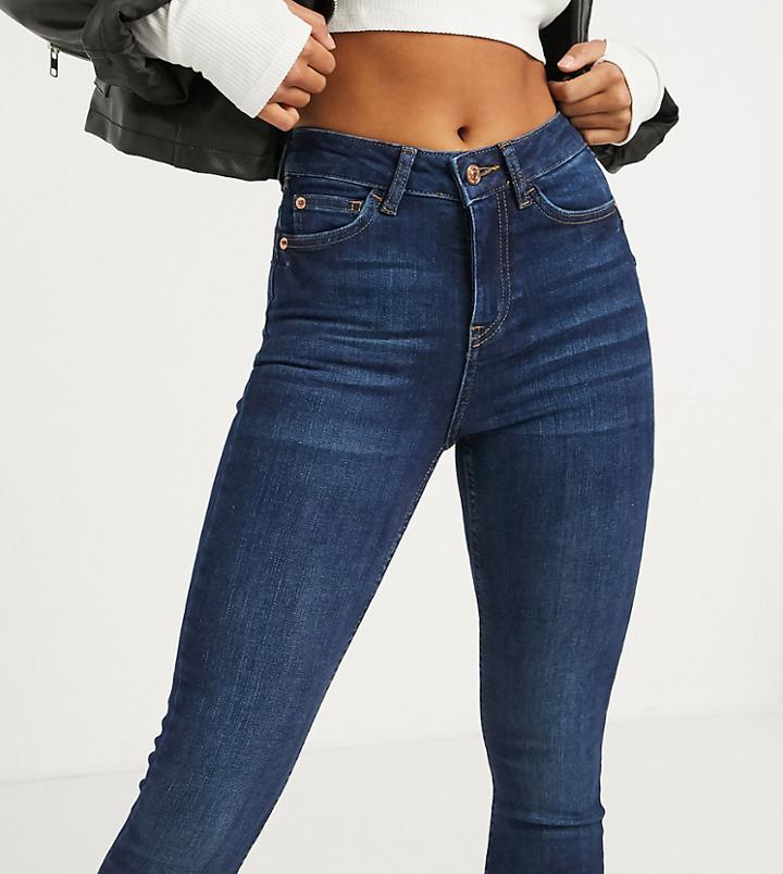 New Look Petite Lift And Shape Skinny Jeans In Indigo-blues