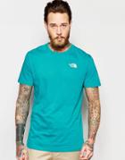 The North Face T-shirt With Chest Logo - Teal