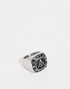 Seven London Silver Signet Ring - Silver