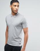 Produkt Polo Shirt With Twin Tip Collar - Gray