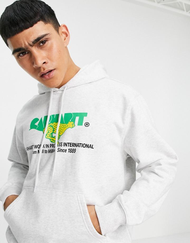 Carhartt Wip Running Hoodie In Gray
