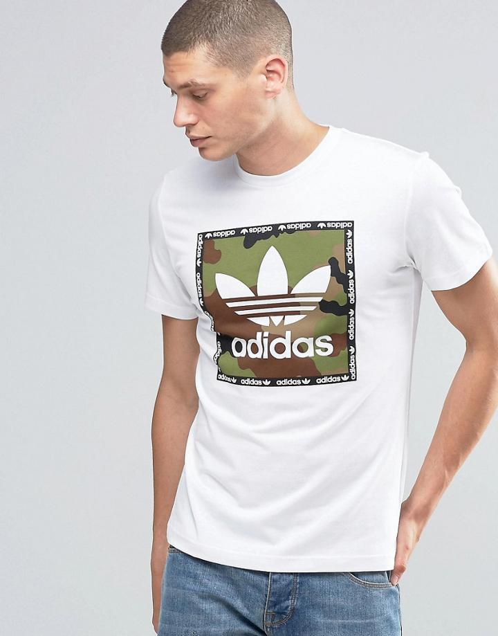 Adidas Originals Camo Box T-shirt Az1087 - White