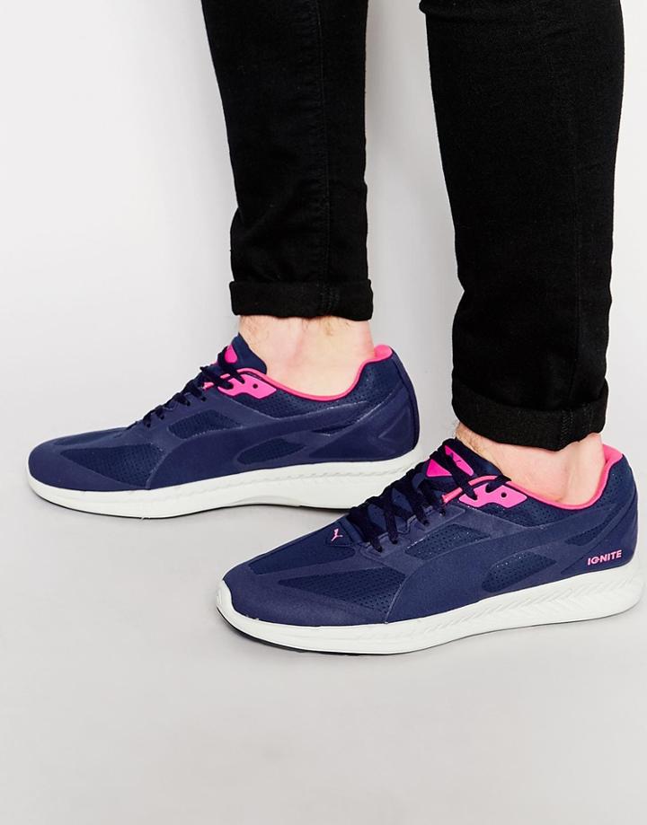 Puma Ignite Suede Sneakers - Blue