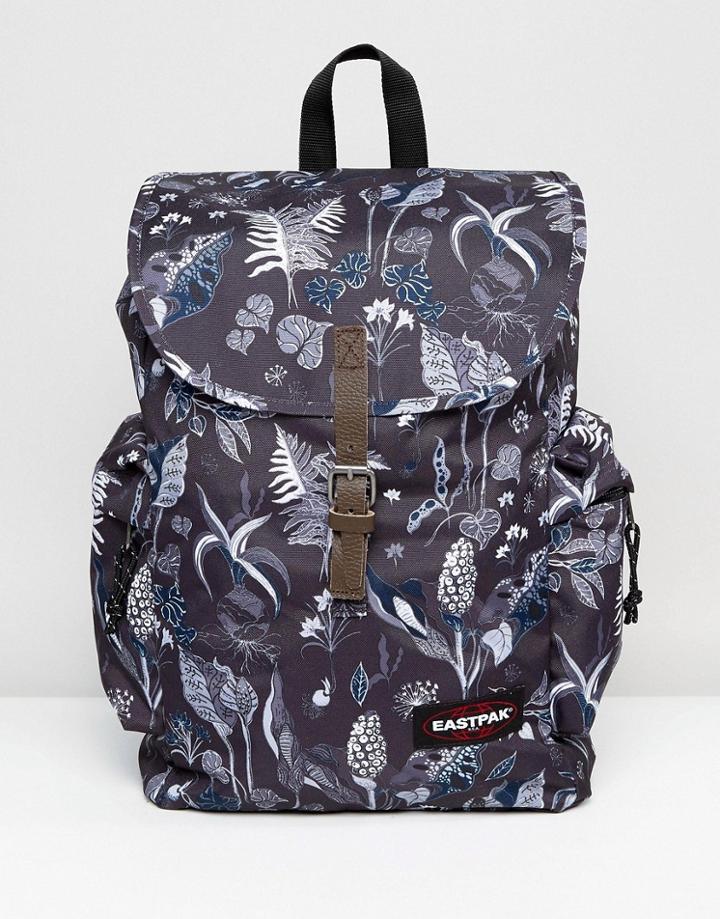 Eastpak Austin Backpack In Fern Blue - Black