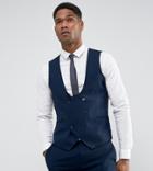 Only & Sons Skinny Tuxedo Suit Vest - Navy