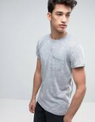 Threadbare Acid Wash T-shirt - Gray