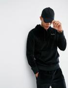 Primitive Skateboarding Half Zip Velour Hoodie - Black