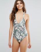 Minkpink Tropical Print Swimsuit - Multi