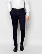 Selected Homme Skinny Wedding Suit Pants With Stretch - Navy