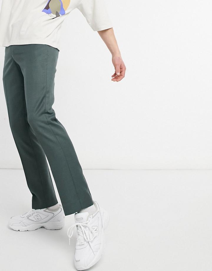 River Island Skinny Smart Pants In Green