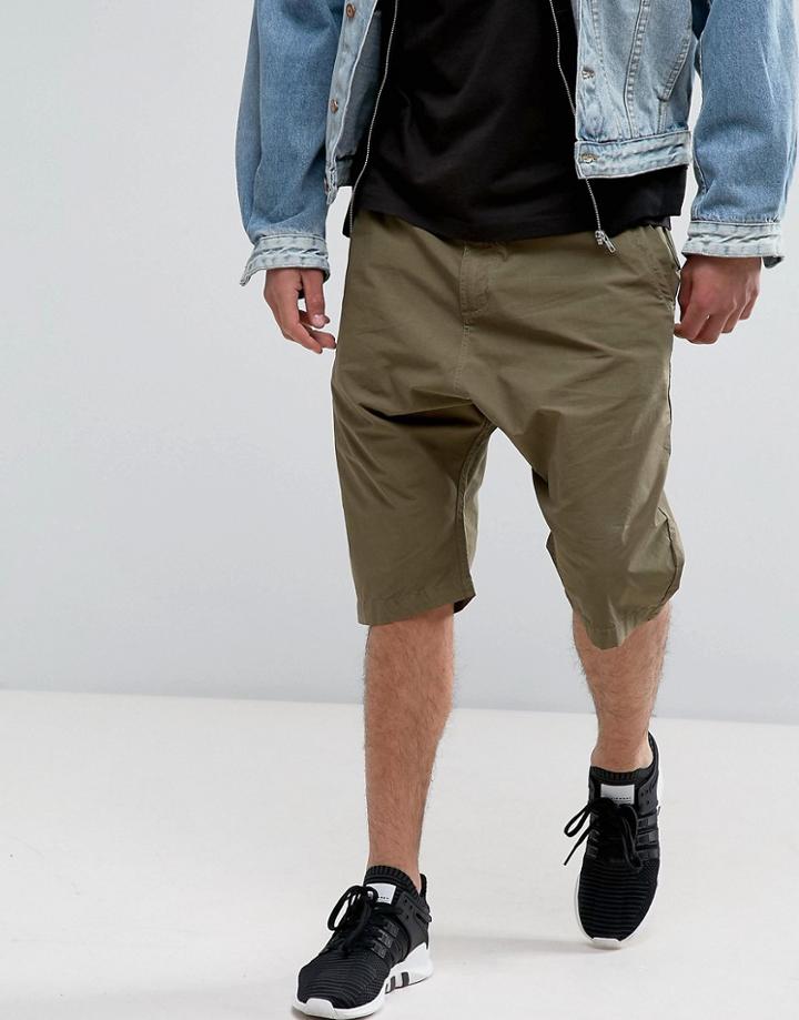 Maharishi Drop Crotch Shorts - Green