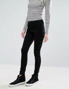Only Royal Side Seam Detail Skinny Jeans - Black