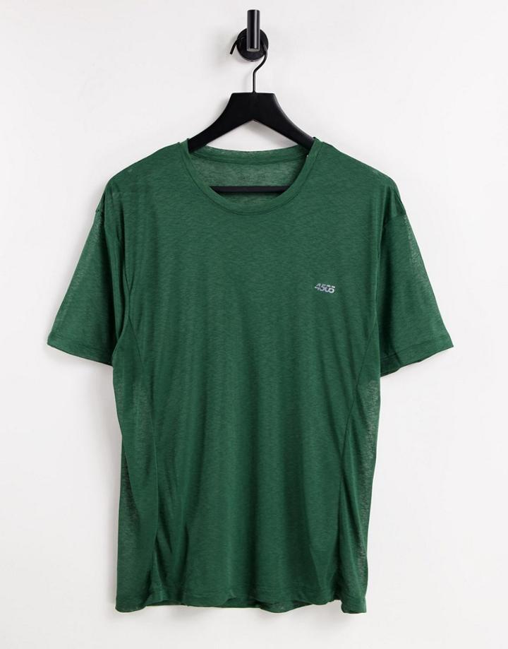 Asos 4505 Training T-shirt In Sheer Slub-green