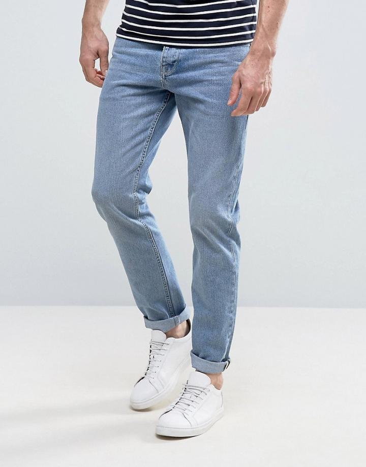 Asos Slim Jeans In Light Blue - Blue