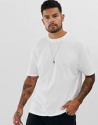 Asos Design Organic Relaxed T-shirt With Crew Neck In White