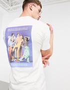 Dickies Bigfork Back Print T-shirt In Ecru-white