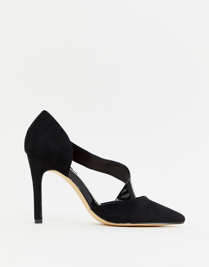 London Rebel Pointed Heels - Black