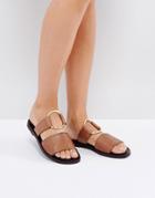 Warehouse Ring Detail Mule Sandal - Tan
