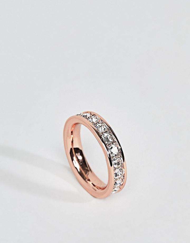 Ted Baker Claudie Narrow Crystal Band Ring