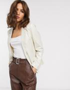 Vero Moda Metallic Suit Jacket-silver