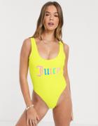Juicy Couture Logo Swimsuit-yellow
