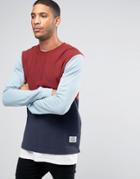 Poler Sweatshirt With Color Block - Red