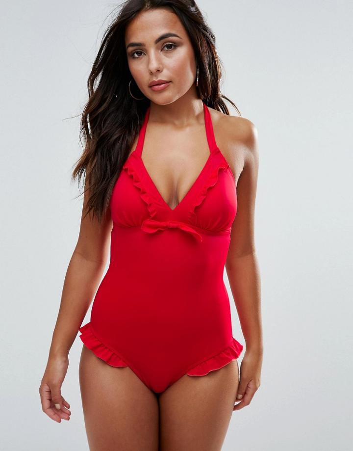 Pour Moi Getaway Swimsuit - Red