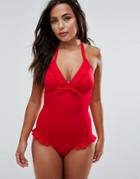 Pour Moi Getaway Swimsuit - Red