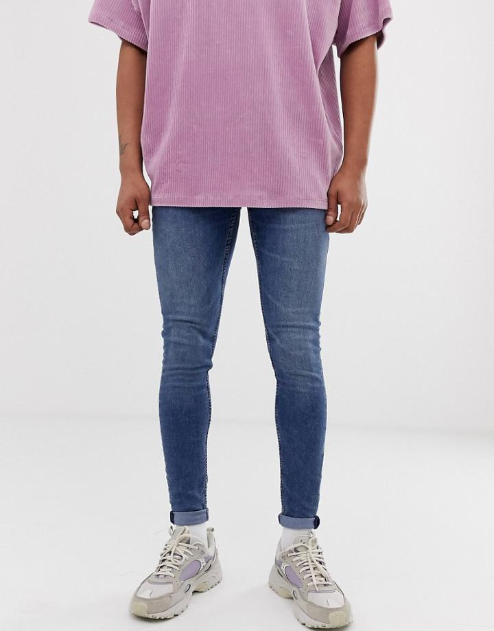 Cheap Monday Him Spray Super Skinny Jeans In Skate Blue - Blue