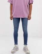 Cheap Monday Him Spray Super Skinny Jeans In Skate Blue - Blue