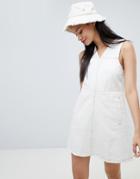 Ryder Bonnie Denim Sleeveless Shift Dress - White