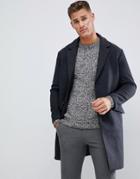 Selected Homme Oversized Wool Over Coat - Gray