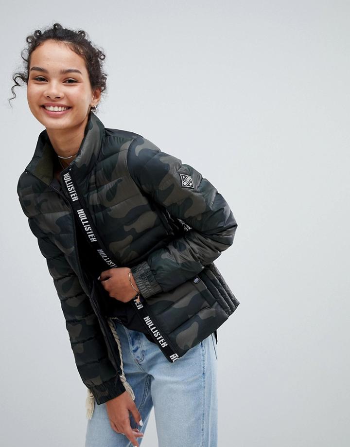 Hollister Down Padded Jacket - Green