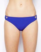 Mouille Keyhole Bikini Bottom - Blue