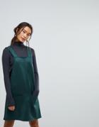 New Look Suedette Pini Dress - Green