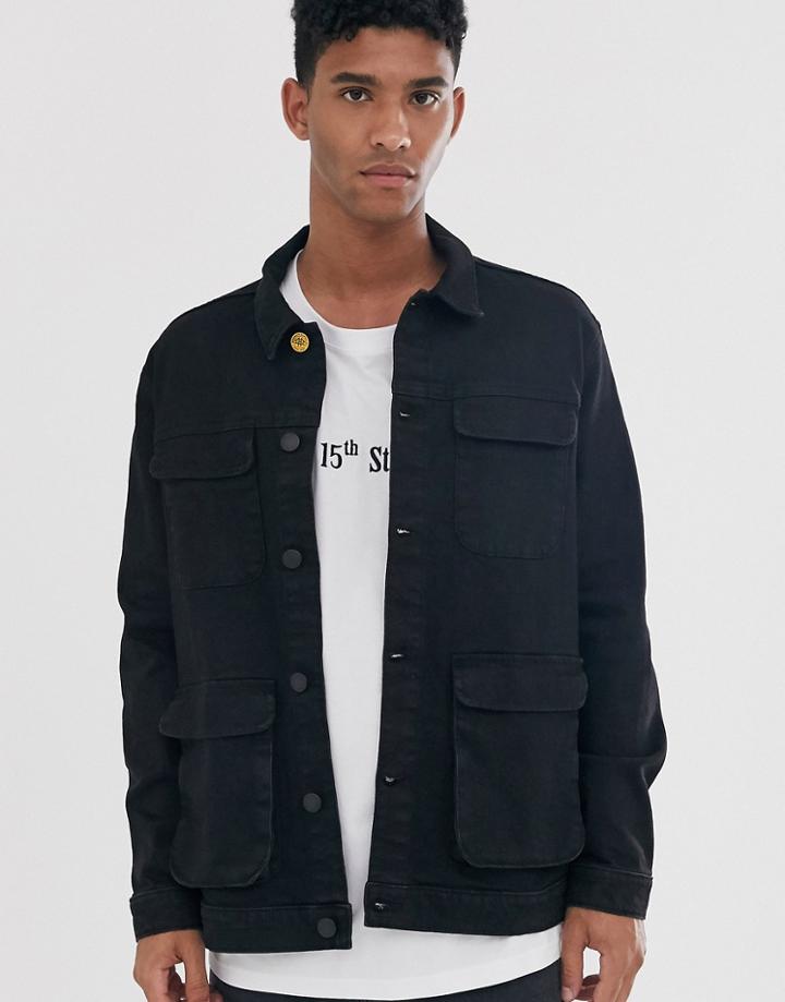 Brooklyn Supply Co Denim Jacket In Black