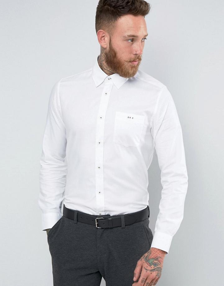 Ted Baker Oxford Shirt In Regular Fit - White