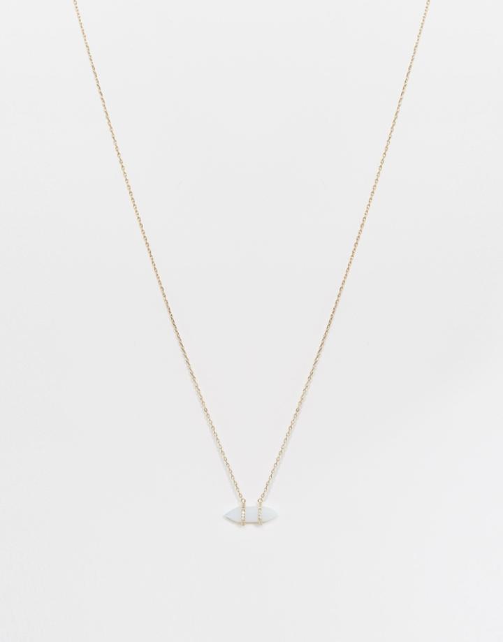 Orelia Lux Crystal Necklace - Gold