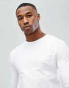 Asos Muscle Sweatshirt In White - White