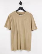 Champion Oversized Small Logo T-shirt In Khaki-green