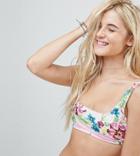 Free Society Floral Bikni Top - Multi