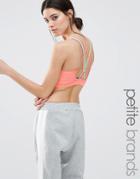 Noisy May Kicks Back Petite Multi Color Strappy Cami Crop Top - Pink